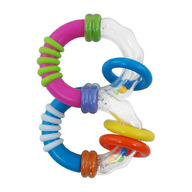 Jucarie zornaitoare pentru bebelusi, Cu diferite texturi, Dimensiune 11 cm x 7.5 x 4 cm, Baby Mix