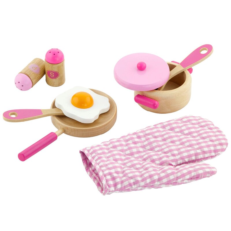 New classic toys - jucarii din lemn - set bucatarie