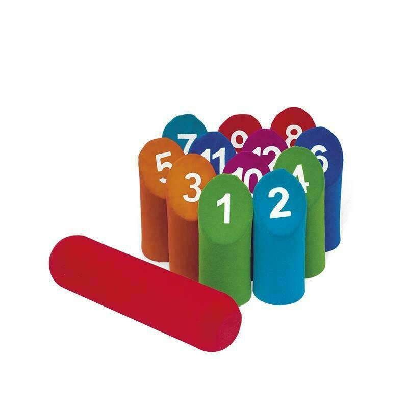 Rubbabu - set popice bowling finlandez , senzoriale din cauciuc