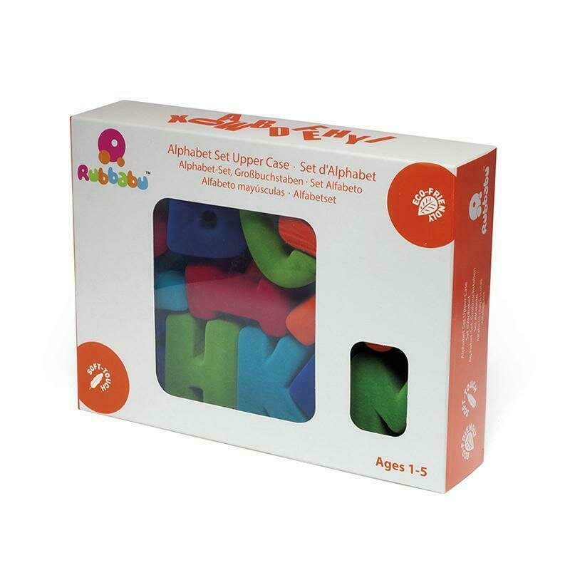 Rubbabu - set de litere senzoriale din cauciuc