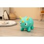 Jumper, Toyz, Dinu, Gonflabil, Cu pompa inclusa, Pana la 25 kg, Cu manere in forma de coarne, 61x35x28 cm, 18 luni+, Albastru - 9