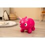 Jumper, Toyz, Dinu, Gonflabil, Cu pompa inclusa, Pana la 25 kg, Cu manere in forma de coarne, 61x35x28 cm, 18 luni+, Roz - 9