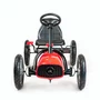 Kart cu pedale, Baby Mix, Go-Buggy, Roti gonflabile, Ergonomic, Scaun jos in stil sport, Volan sport, 5-8 ani, Red - 7