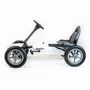 Kart cu pedale, Baby Mix, Go-Buggy, Roti gonflabile, Ergonomic, Scaun jos in stil sport, Volan sport, 5-8 ani, White - 6