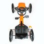 Kart cu pedale, Baby Mix, Go-Buggy, Roti gonflabile, Ergonomic, Scaun jos in stil sport, Volan sport, 5-8 ani, White - 7