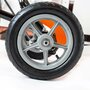 Kart cu pedale, Baby Mix, Go-Buggy, Roti gonflabile, Ergonomic, Scaun jos in stil sport, Volan sport, 5-8 ani, White - 10