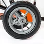 Kart cu pedale, Baby Mix, Go-Buggy, Roti gonflabile, Ergonomic, Scaun jos in stil sport, Volan sport, 5-8 ani, White - 11