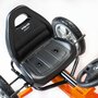 Kart cu pedale, Baby Mix, Go-Buggy, Roti gonflabile, Ergonomic, Scaun jos in stil sport, Volan sport, 5-8 ani, White - 11