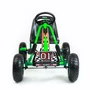 Kart cu pedale, Baby Mix, Go-Razor, Roti gonflabile, Ergonomic, Scaun jos in stil sport, Volan sport si frana de mana pe ambele roti din spate, 3-8 ani, Green - 8