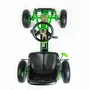 Kart cu pedale, Baby Mix, Go-Razor, Roti gonflabile, Ergonomic, Scaun jos in stil sport, Volan sport si frana de mana pe ambele roti din spate, 3-8 ani, Green - 9