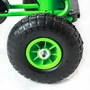 Kart cu pedale, Baby Mix, Go-Razor, Roti gonflabile, Ergonomic, Scaun jos in stil sport, Volan sport si frana de mana pe ambele roti din spate, 3-8 ani, Green - 10