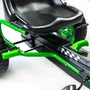 Kart cu pedale, Baby Mix, Go-Razor, Roti gonflabile, Ergonomic, Scaun jos in stil sport, Volan sport si frana de mana pe ambele roti din spate, 3-8 ani, Green - 11