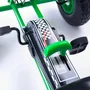 Kart cu pedale, Baby Mix, Go-Razor, Roti gonflabile, Ergonomic, Scaun jos in stil sport, Volan sport si frana de mana pe ambele roti din spate, 3-8 ani, Green - 14