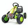 Kart cu pedale, Baby Mix, Go-Razor, Roti gonflabile, Ergonomic, Scaun jos in stil sport, Volan sport si frana de mana pe ambele roti din spate, 3-8 ani, Green - 15