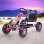 Kart cu pedale, Baby Mix, Go-Razor, Roti gonflabile, Ergonomic, Scaun jos in stil sport, Volan sport si frana de mana pe ambele roti din spate, 3-8 ani, Pink - 3