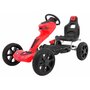 kart cu pedale si roti eva, varsta 3 ani+, 123x60x69 cm, gokart grand ride - rosu - 11