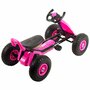 KidsCare - Kart cu pedale si roti gonflabile Driver Kidscare Roz - 5