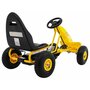 kart cu pedale si roti gonflabile, varsta 3 ani+, 114x59x63 cm, gokart champion - galben - 5