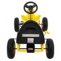 kart cu pedale si roti gonflabile, varsta 3 ani+, 114x59x63 cm, gokart champion - galben - 8