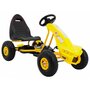 kart cu pedale si roti gonflabile, varsta 3 ani+, 114x59x63 cm, gokart champion - galben - 9