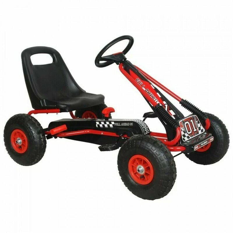 M-Toys - Kart Cu volan, Cu pedale, Rosu