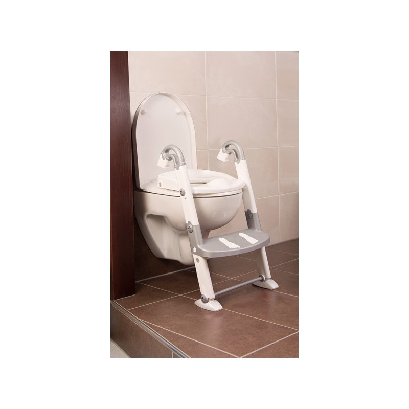 Kids kit by rotho babydesign - scara cu reductor wc si olita, white persilber