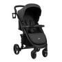 KikkaBoo - Carucior multifunctional, 3 in 1, Madrid, 0-15 kg, Landou intarit si salteluta moale, Cu geanta de mamici, Protectie picioare pentru carucior si landou, Husa ploaie, Suport pahar, Negru - 3
