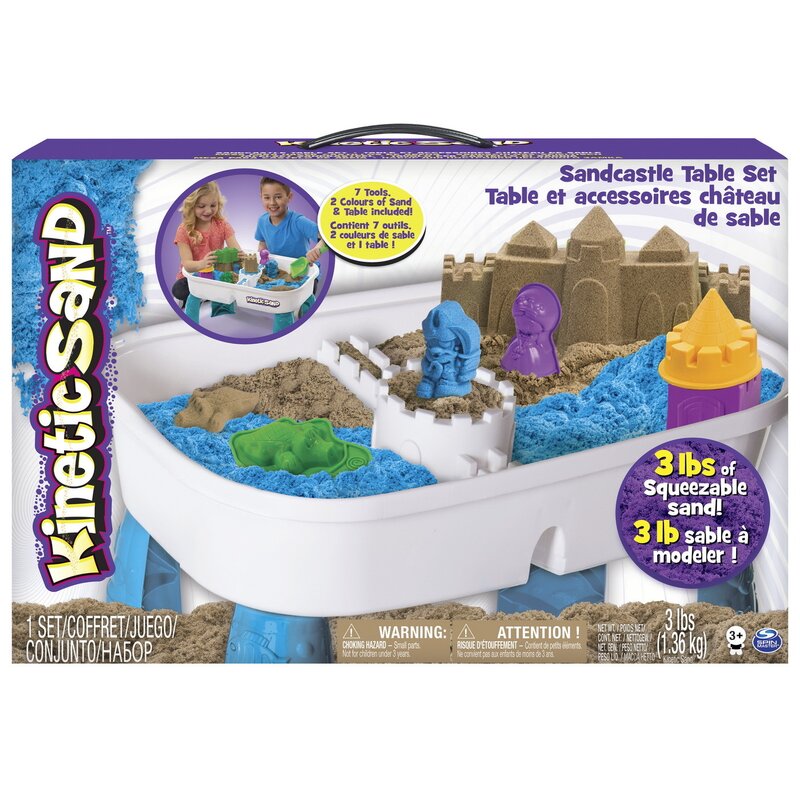 Spin master - kinetic sand set masa de activitati si nisip