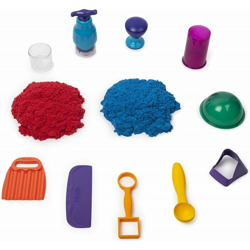 Spin master - set de joaca sandtastic , cu 10 accesorii, multicolor