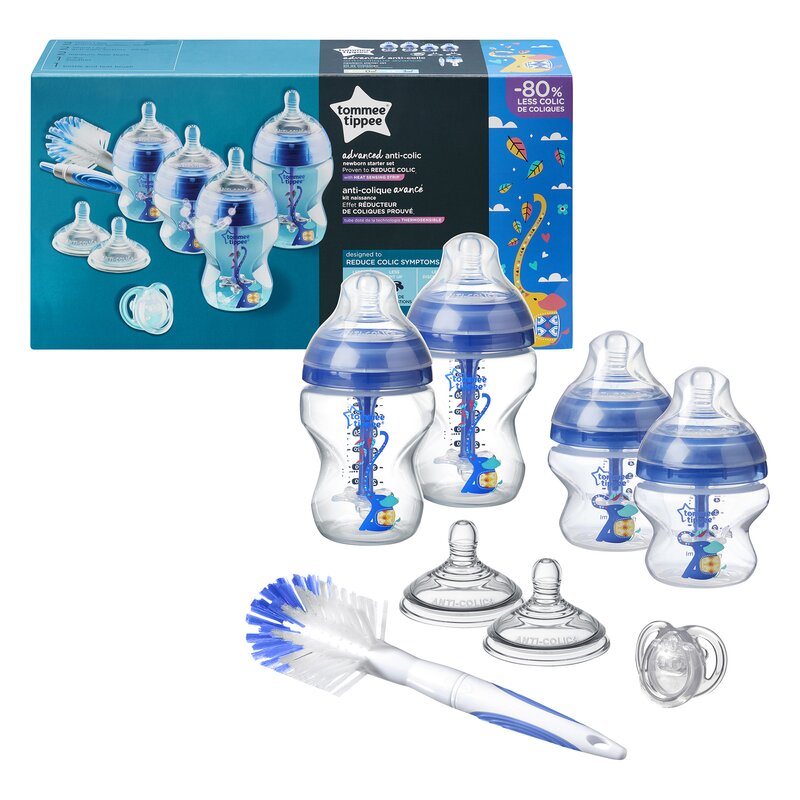 Tommee tippee - set biberoane cu sistem de ventilati, 0 luni + advanced din polypropilena