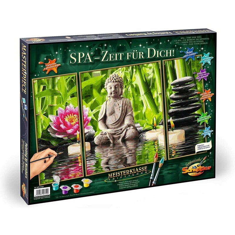 Simba - pictura pe numere spa timp pentru tine , schipper , 3 tablouri