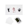 Kit rama foto tripla, Jane, Cu cerneala pentru manuta si piciorus, Non-toxic, White - 2