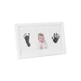 Kit rama foto tripla, Jane, Cu cerneala pentru manuta si piciorus, Non-toxic, White - 1