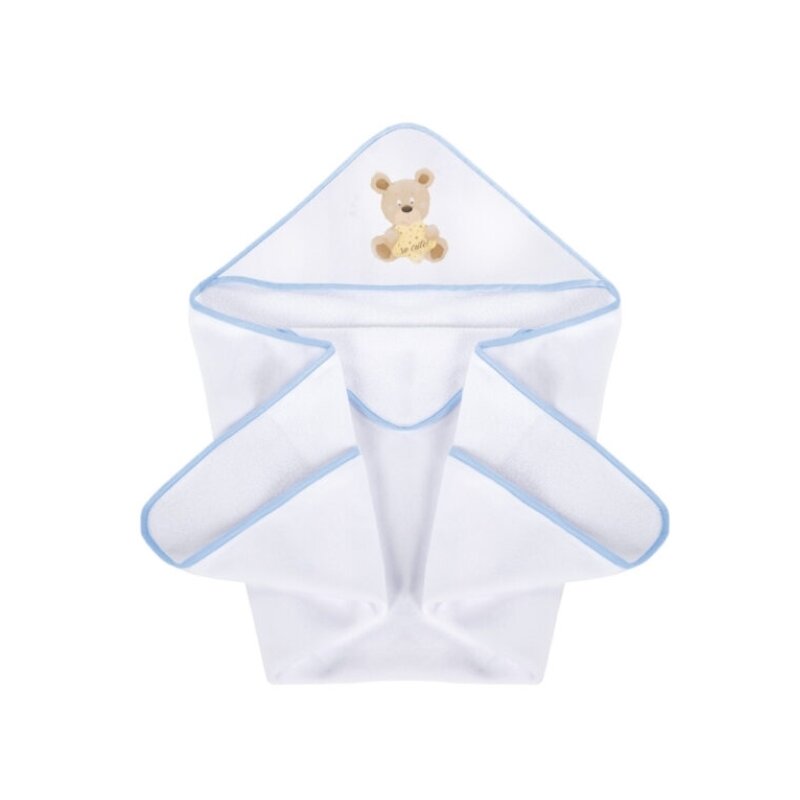 Klups - prosopel din bumbac teddy, 100x100 cm, albastru