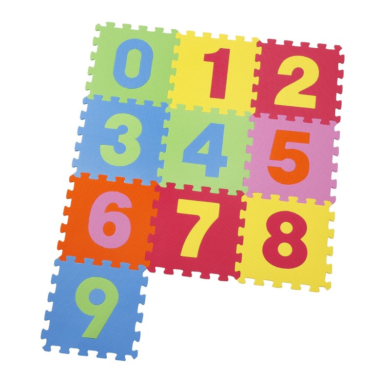 Knorrtoys - covor puzzle din spuma numbers 10 piese