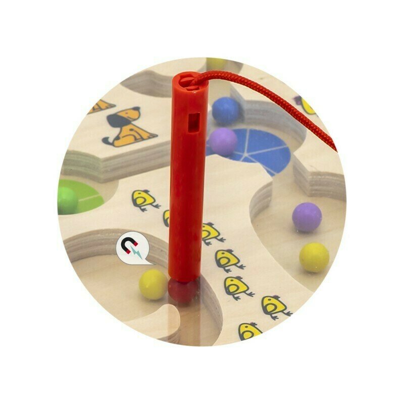 Viga - joc magnetic labirint cu bile