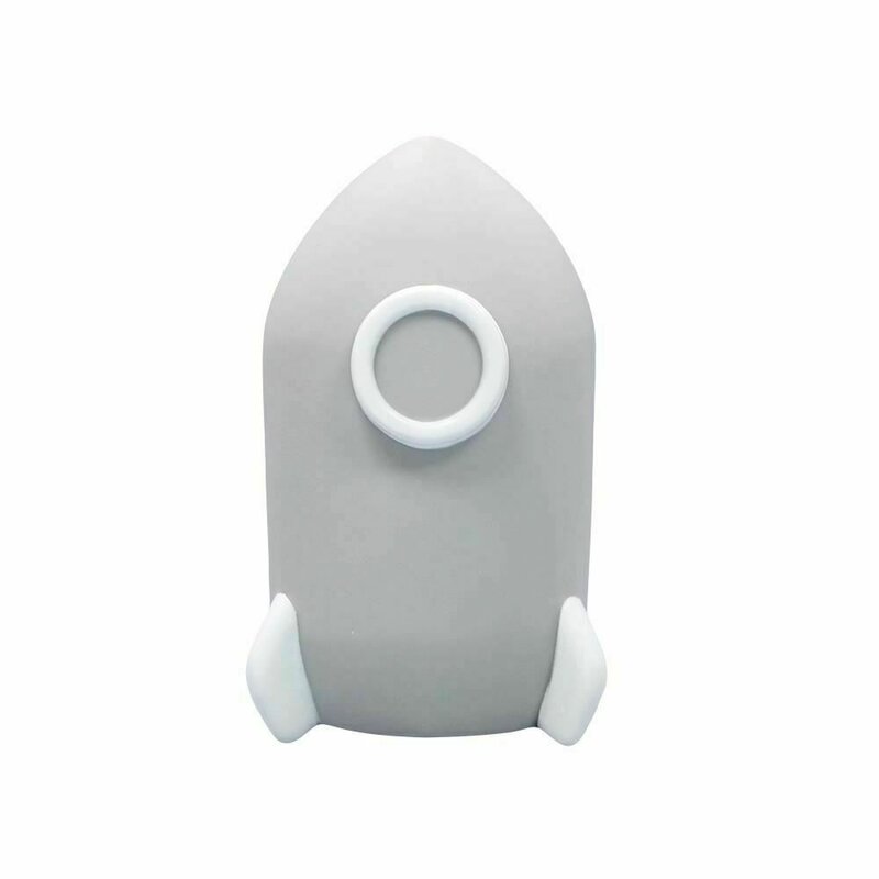 Reer - Lampa de veghe cu LED, cu oprire cronometrata, forma racheta, gri, Lumilu Sweet Dreams Rocket, 52271