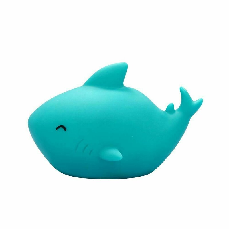 Reer - lampa de veghe cu led, cu oprire cronometrata, forma rechin, albastra, lumilu sea life shark, 52303
