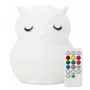 Lampa de veghe, FreeON, Silicon moale, Cu telecomanda si cablu USB, Cu 9 culori diferite si cronometru, Owl - 1