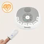 Lampa de veghe, Lionelo, BabyNap, 2 in 1, Wireless, Cu sunete si melodii de leagan, Cu 11 culori si 3 niveluri de luminozitate, Cu functie de redare si inregistrare batai inima, Alb - 35