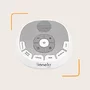 Lampa de veghe, Lionelo, BabyNap, 2 in 1, Wireless, Cu sunete si melodii de leagan, Cu 11 culori si 3 niveluri de luminozitate, Cu functie de redare si inregistrare batai inima, Alb - 38