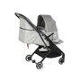 Landou portabil, Jane, Montare in carucior, Cu manere, Cu salteluta 95% materiale reciclate cu protectie UPF50, 67x29.5x43 cm, 0-9 Kg, Dim Grey - 3