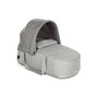 Landou portabil, Jane, Montare in carucior, Cu manere, Cu salteluta 95% materiale reciclate cu protectie UPF50, 67x29.5x43 cm, 0-9 Kg, Dim Grey - 1