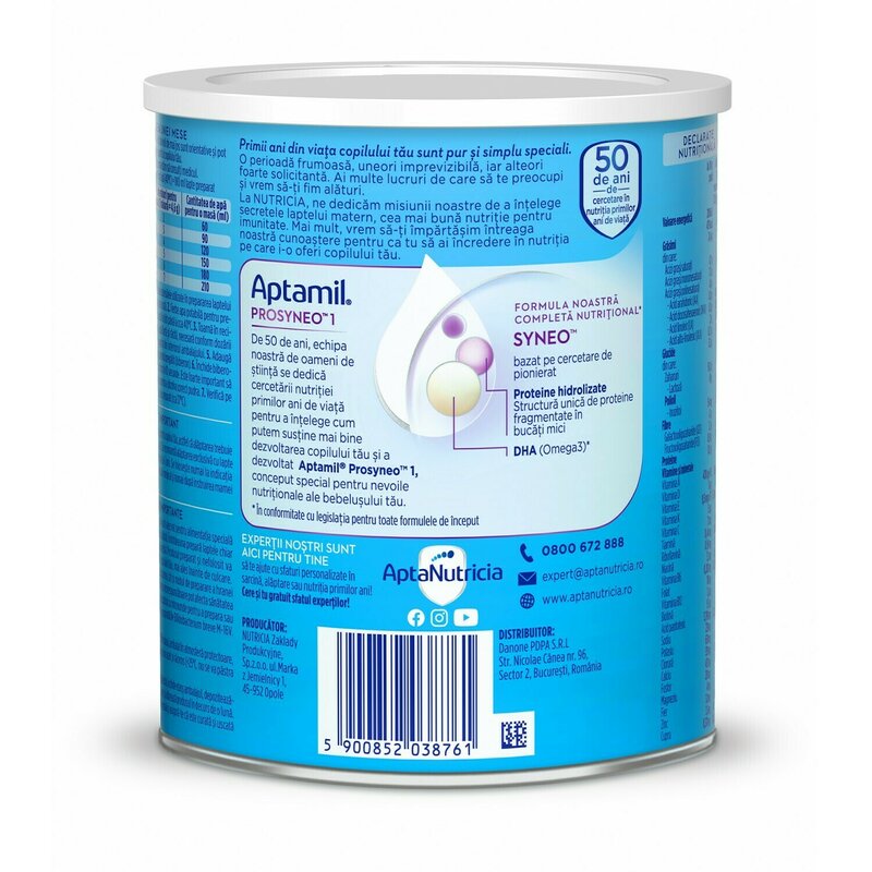 Nutricia - lapte de inceput aptamil ha1 prosyneo, 400 g