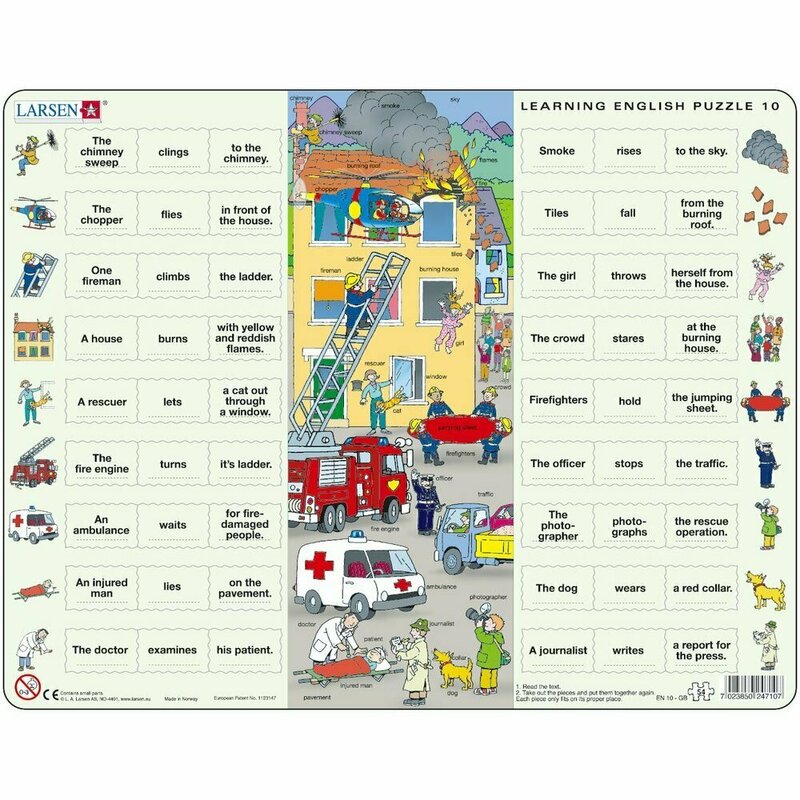 Larsen - puzzle invatam limba engleza nr10, 54 piese