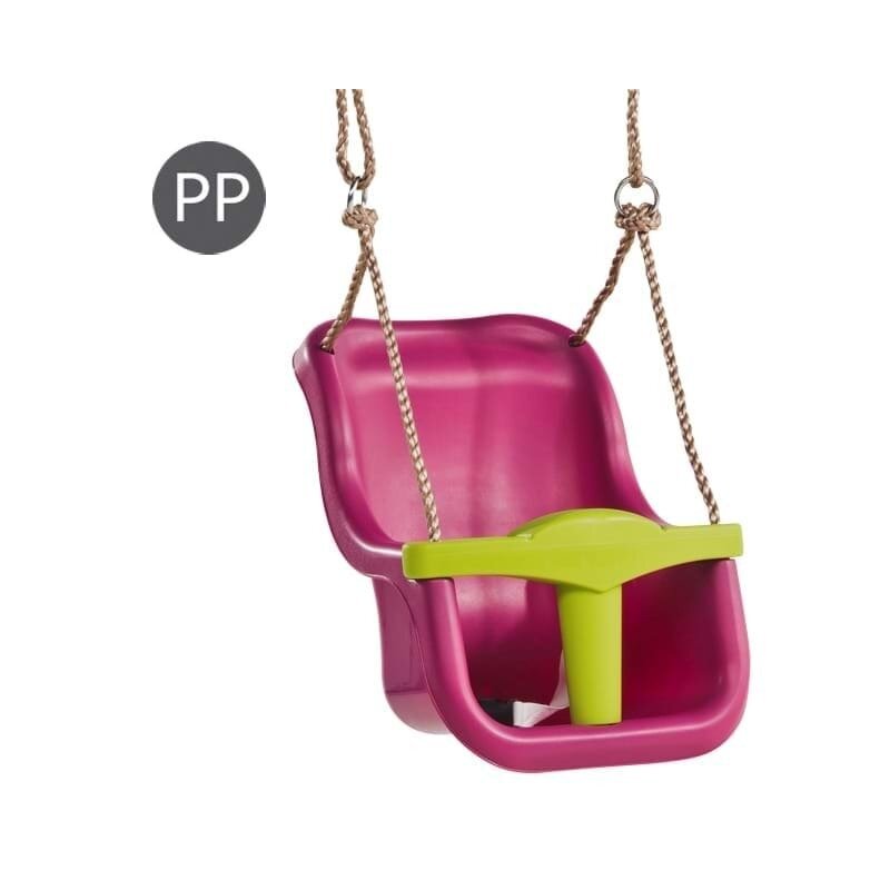Kbt - leagan baby seat luxe, purple/lime green