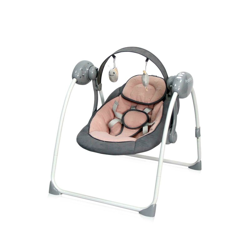 Lorelli - leagan portofino electric, cu melodii cameo stars, 67x55 cm, roz