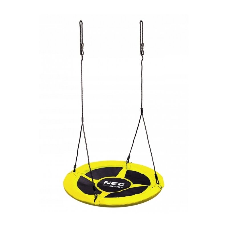 Neo sport - leagan de gradina xxl , tip cuib, diametru 95 cm, galben