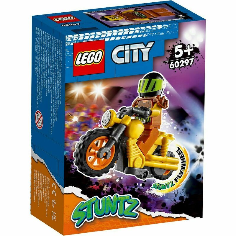 Lego - city motocicleta de cascadorie pentru impact 60297