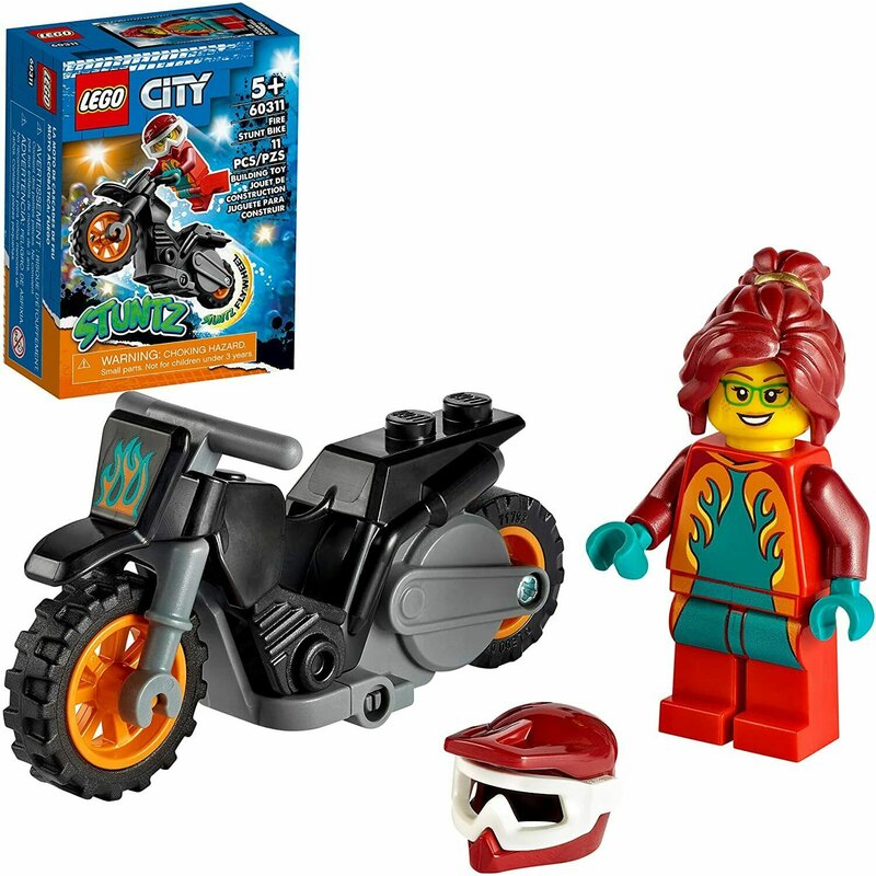Lego - city motocicleta de cascadorie pentru pompieri 60311